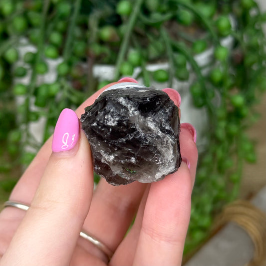 Smokey Quartz Raw Plug In Light 2
