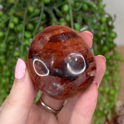 Fire Quartz Palm Stone (T803)