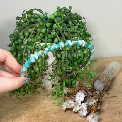 Amazonite Chip Headband 1