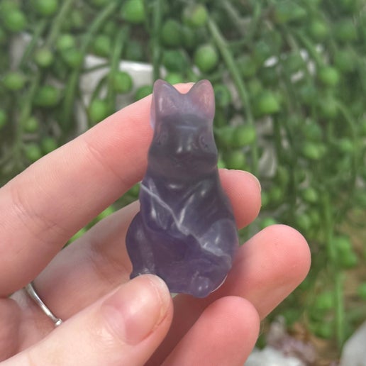 Purple Fluorite Bunny (K325)