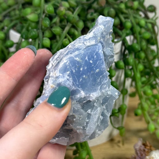 Blue Celestite Cluster (K158)