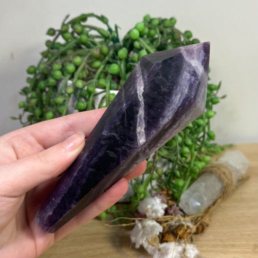 Purple Fluorite Wand (K377)