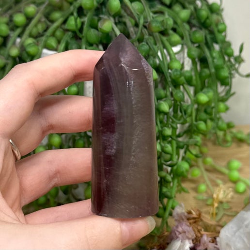 Rainbow Fluorite Cylinder Point (K799)
