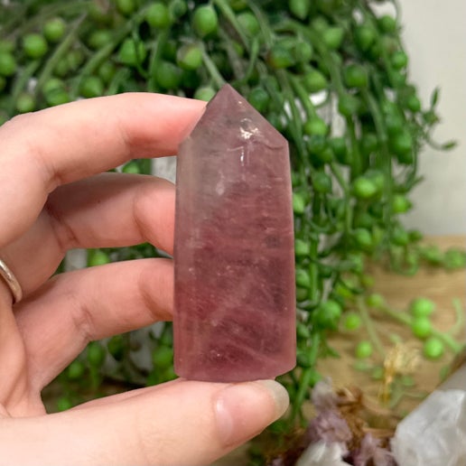 Pink Fluorite Cylinder Point (G345)