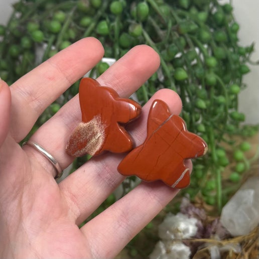 Red Jasper Butterfly Air Con Vent Clip