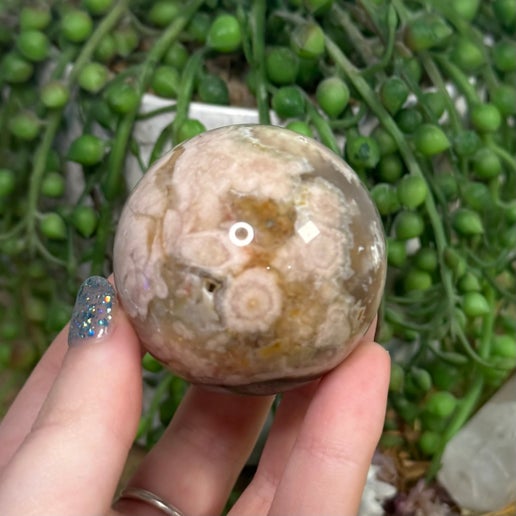 Flower Agate Sphere (J772)
