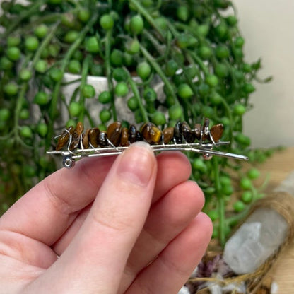 Tiger Eye Hair Clip
