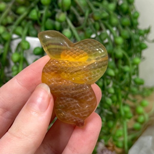 Yellow Fluorite Snake (I820)