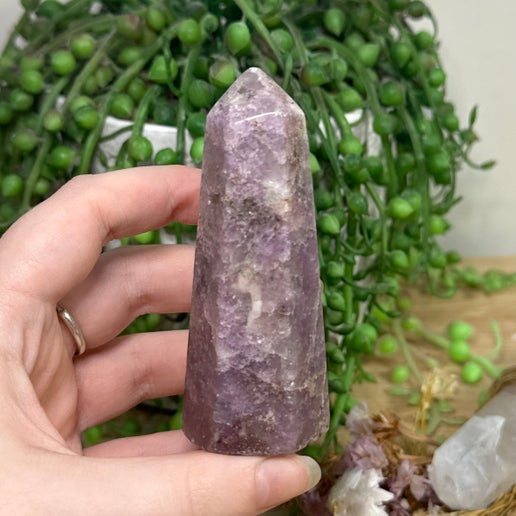 Lepidolite Point (C883)
