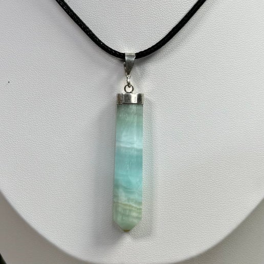 Pistachio Calcite Necklace (J158)