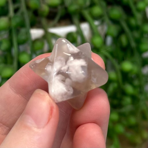 Flower Agate Merkaba (M129)