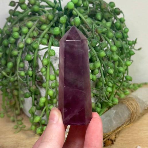 Purple Fluorite Point (L547)