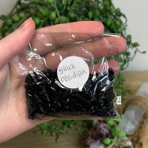 Black Obsidian 50gram Chip Bag