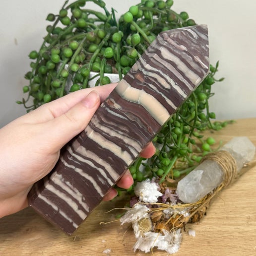 Purple Zebra Jasper Tower (D87)