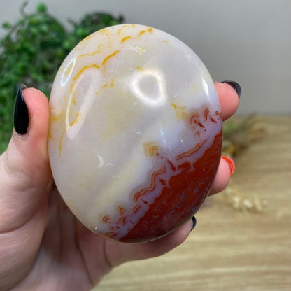 Ocean Jasper Palm Stone (B465)