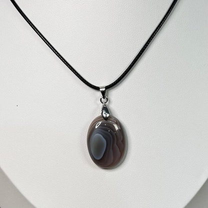 Botswana Agate Necklace (J506)