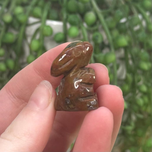 Ocean Jasper Small Sitting Bunny