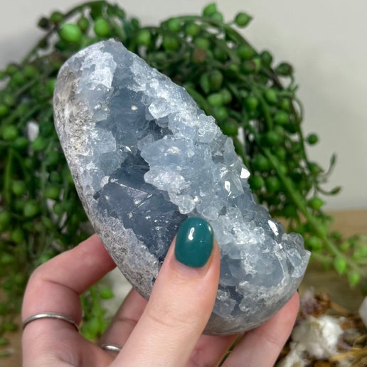 Blue Celestite Egg (K532)