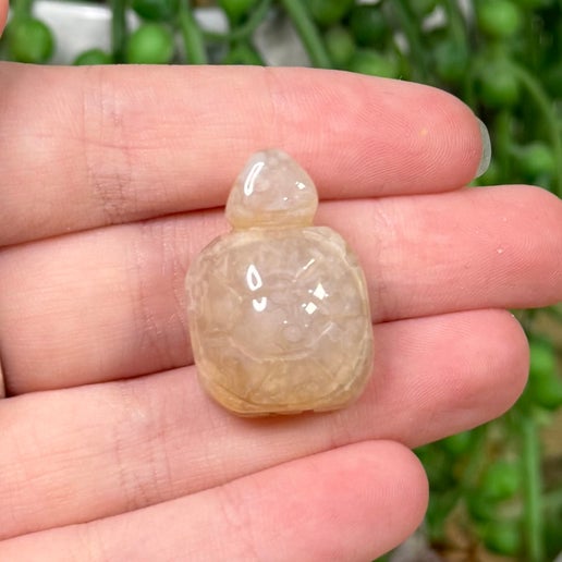 Flower Agate Mini Turtle