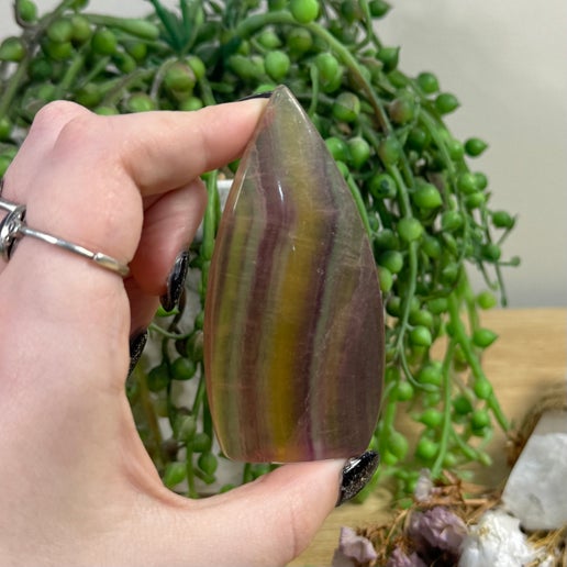 Rainbow Fluorite Arch Free Form (D690)