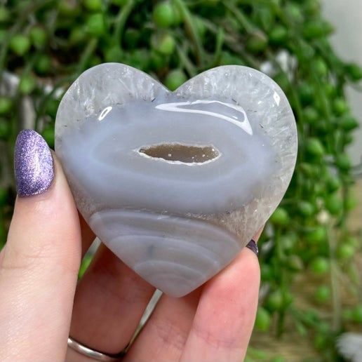 Druzy Agate Heart (D931)