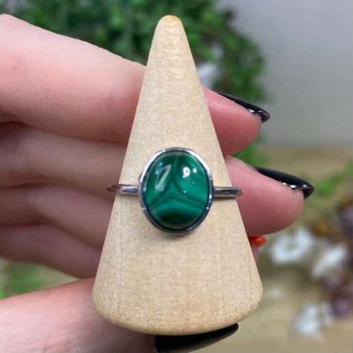 Malachite S925 Ring (B599)