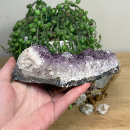 Amethyst Cluster Tea Light Holder (I767)