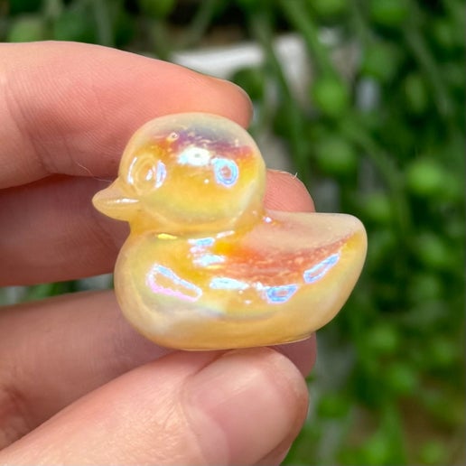 Aura Yellow Calcite Duck (M160) (M161)