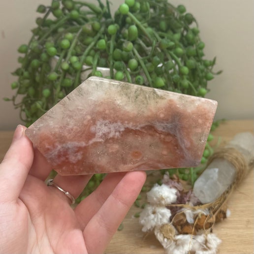Pink Amethyst / Flower Agate Slab (H846)
