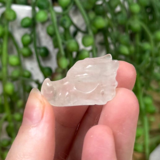 Clear Quartz Mini Dragon Head