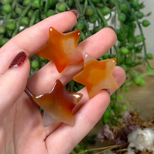 Carnelian Star Air Vent Car Clip