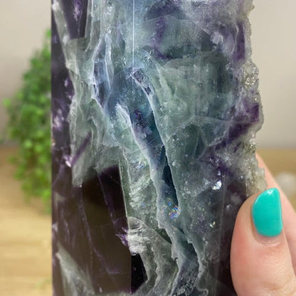 Rainbow Fluorite Tower (A322)