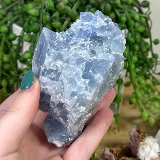 Blue Celestite Cluster (K158)