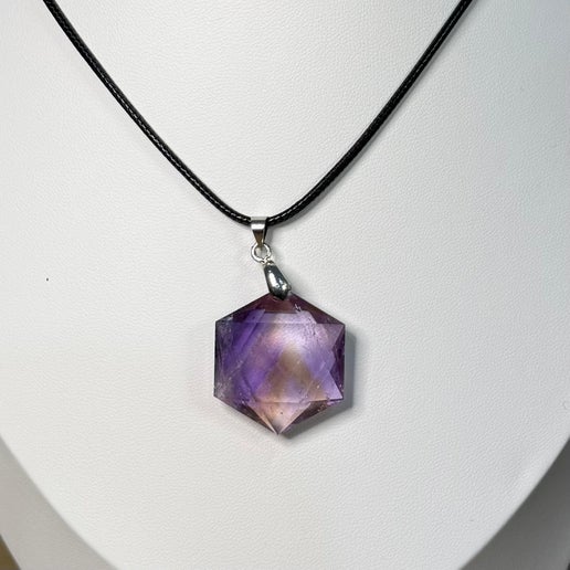 Ametrine Hexagon Necklace (J538)