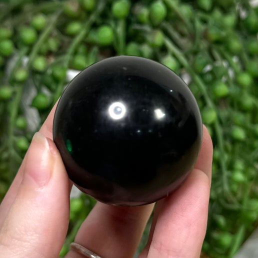 Black Tourmaline Sphere (H640)