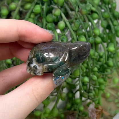 Moss Agate Turtle (C392)