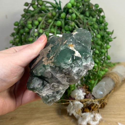 Green Cubic Fluorite Cluster (L378)