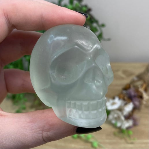 Green Fluorite Skull (F277)