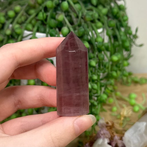 Pink Fluorite Cylinder Point (K796)