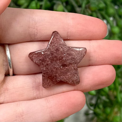 Strawberry Quartz Small Star