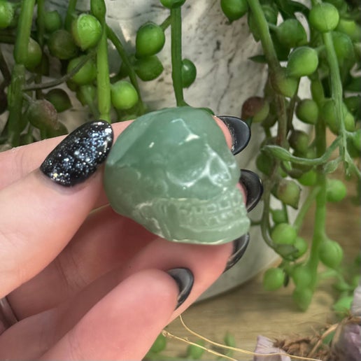 Green Aventurine Small Skull