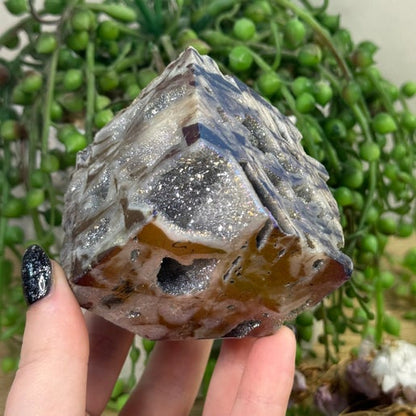 Aura Sphalerite Floating Cube (D730)