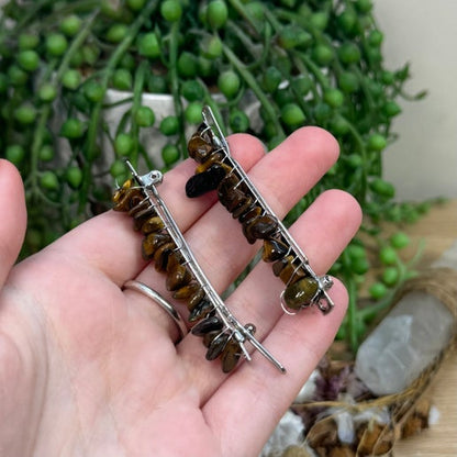 Tiger Eye Hair Clip