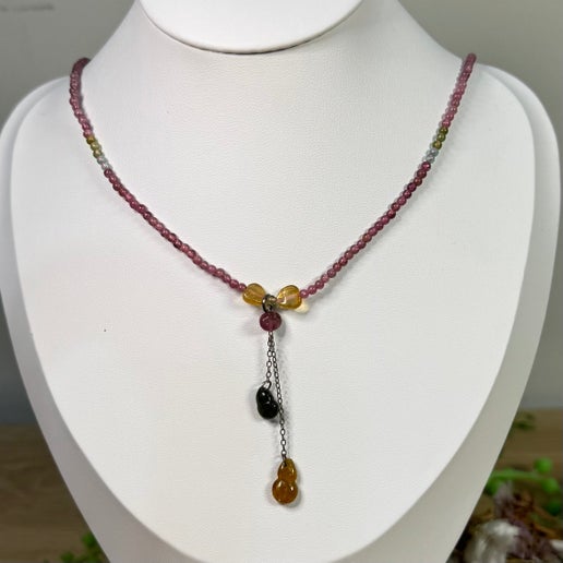 Watermelon Tourmaline Necklace (E779)