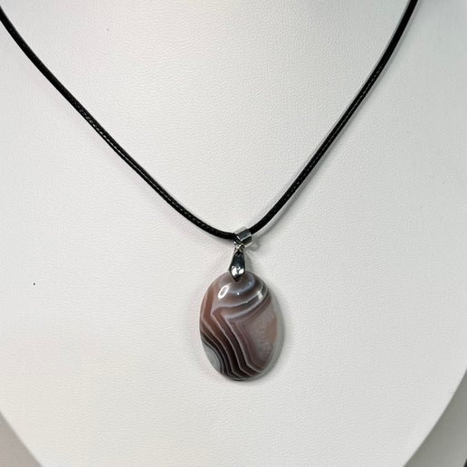 Botswana Agate Necklace (J507)