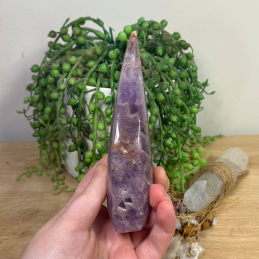 Amethyst / Mexican Crazy Agate Arch Free Form (J839)