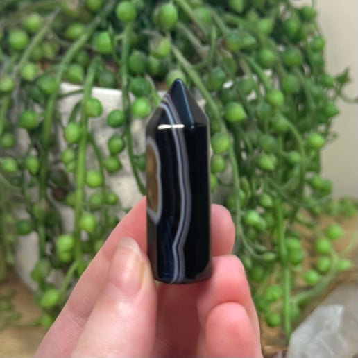 Black Agate Small Point