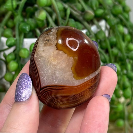 Sardonyx Palm Stone (H932)