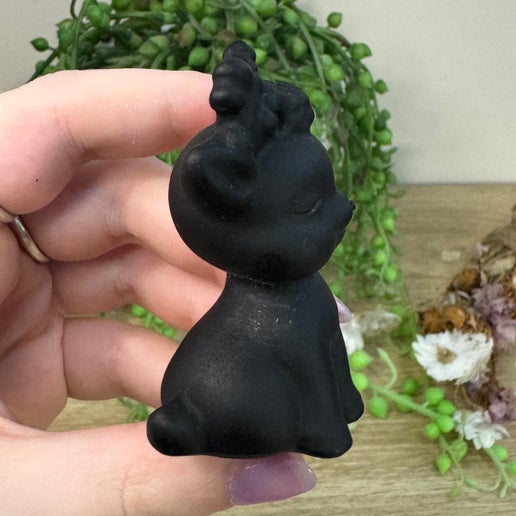 Black Obsidian Reindeer