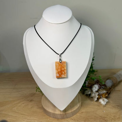Coral Jade Necklace (E677)